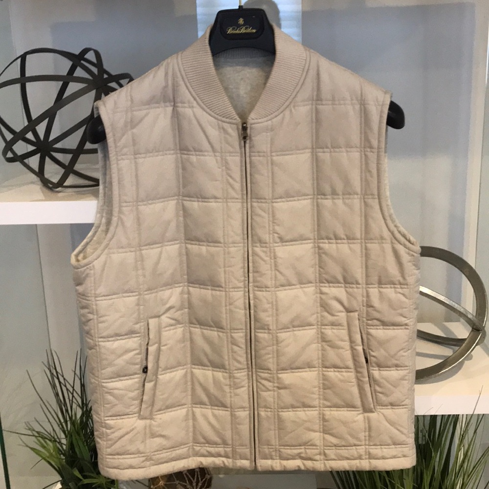 Brooks Brothers Gray Reversible Vest